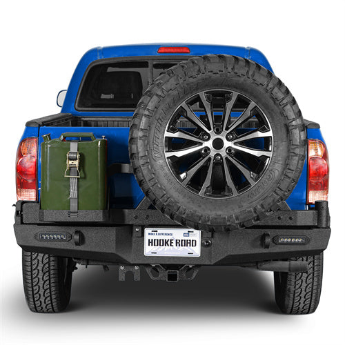 Rear Bumper w/Swing Out Tire Carrier, 5.3-Gallon Jerry Can Holder(05-15 Toyota Tacoma) - ultralisk4x4