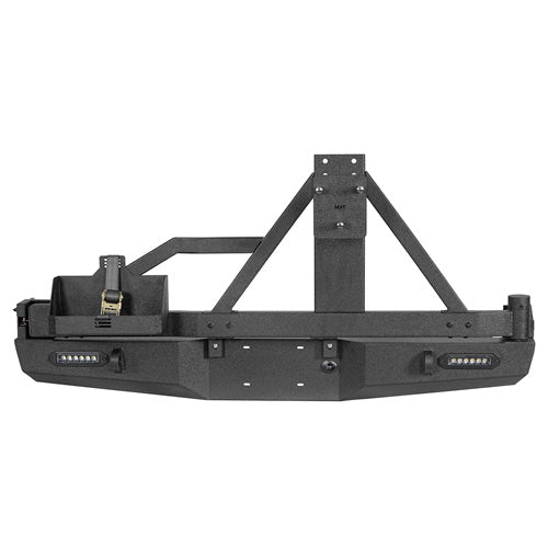 Rear Bumper w/Swing Out Tire Carrier, 5.3-Gallon Jerry Can Holder(05-15 Toyota Tacoma) - ultralisk4x4