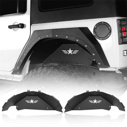 2007-2018 Jeep Wrangler JK Star Rear Wheel Well Liners - Ultralisk 4x4 ul2070s 2