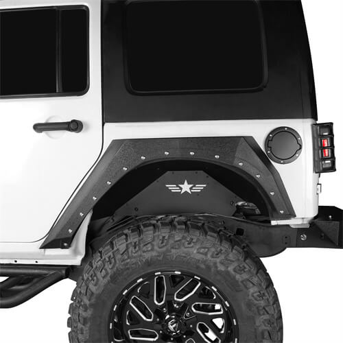 2007-2018 Jeep Wrangler JK Star Rear Wheel Well Liners - Ultralisk 4x4 ul2070s 3