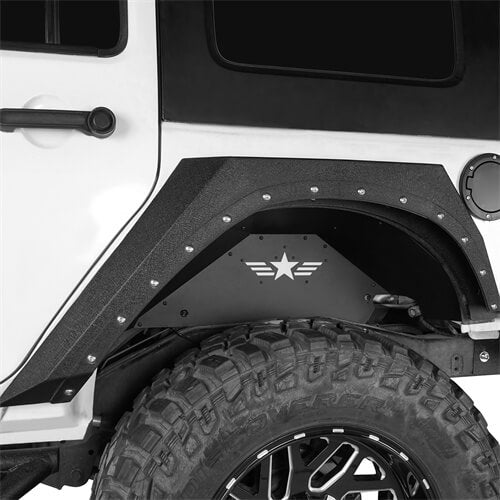 2007-2018 Jeep Wrangler JK Star Rear Wheel Well Liners - Ultralisk 4x4 ul2070s 5