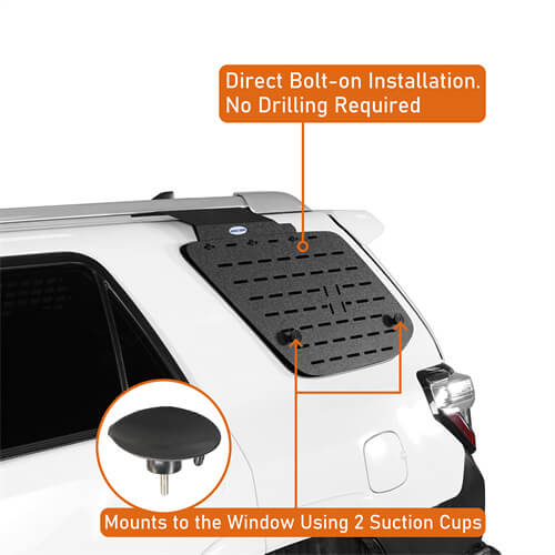 Rear Window Exterior Storage Panel For 2010-2024 Toyota 4Runner- Ultralisk4x4-u9804s-10