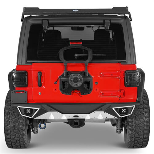 Road Trip Aluminum Rear Bumper For 2018-2024 Jeep Wrangler JL - Ultralisk4x4-u3068s-2