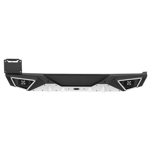 Road Trip Aluminum Rear Bumper For 2018-2024 Jeep Wrangler JL - Ultralisk4x4-u3068s-3