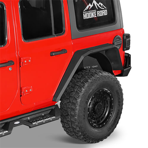 Road Trip Aluminum Rear Fender Flares For 2018-2024 Jeep Wrangler JL - Ultralisk4x4-u3077s-2