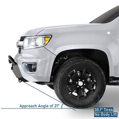 Road Trip Blink Stubby Front Bumper For 2015-2020 Chevy Colorado - Ultralisk4x4-u9112-10