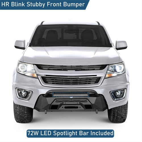 Road Trip Blink Stubby Front Bumper For 2015-2020 Chevy Colorado - Ultralisk4x4-u9112-4