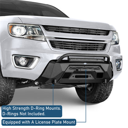 Road Trip Blink Stubby Front Bumper For 2015-2020 Chevy Colorado - Ultralisk4x4-u9112-5