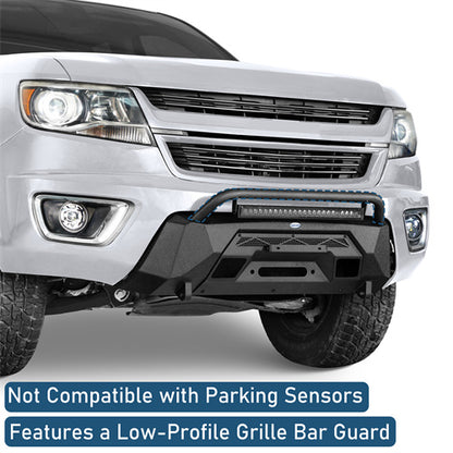 Road Trip Blink Stubby Front Bumper For 2015-2020 Chevy Colorado - Ultralisk4x4-u9112-7