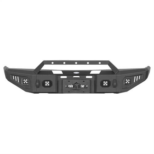 Road Trip Front Bumper w/ LED Spotlights For 1988-1998 Chevy C/K 1500/2500/3500 & GMC Sierra 1500/2500/3500 - Ultralisk4x4