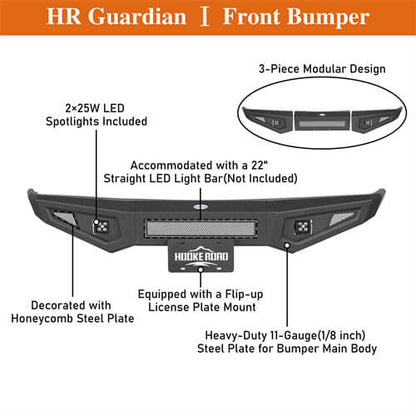 Road Trip Front Bumper For 1988-1998 Chevy C/K 1500 2500 3500 & GMC Sierra 1500 2500 3500 - Ultralisk4x4