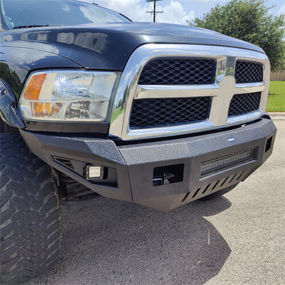 Road Trip Full Width Front Bumper w/ LED Light Bar For 2010-2018 Ram 2500 - Ultralisk4x4-u6402-4