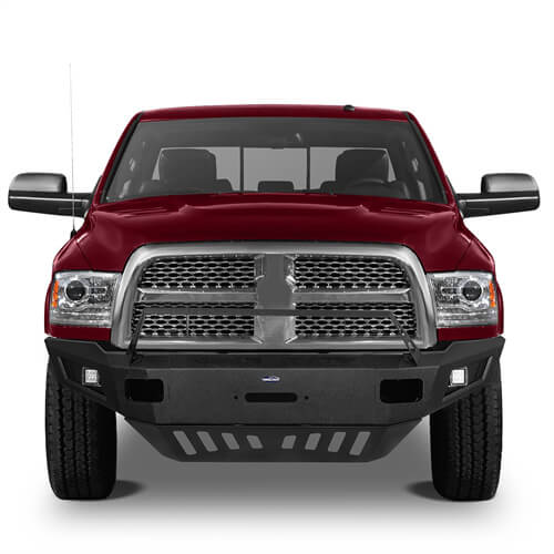 Road Trip Full Width Front Rear Bumper w/ Winch Plate For 2010-2018 Ram 2500 - Ultralisk4x4-u6403-2