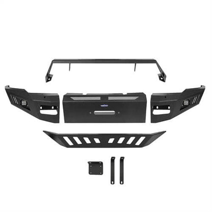 Road Trip Full Width Front Rear Bumper w/ Winch Plate For 2010-2018 Ram 2500 - Ultralisk4x4-u6403-6