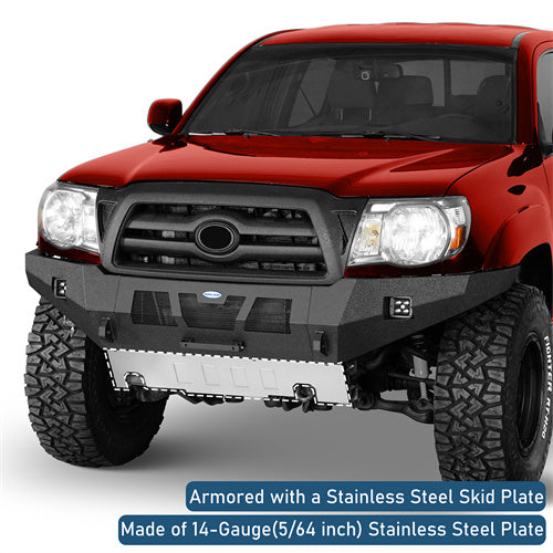 Road Trip Full-Width Front Bumper For 2005-2011 Toyota Tacoma - Ultralisk4x4-u4038-6