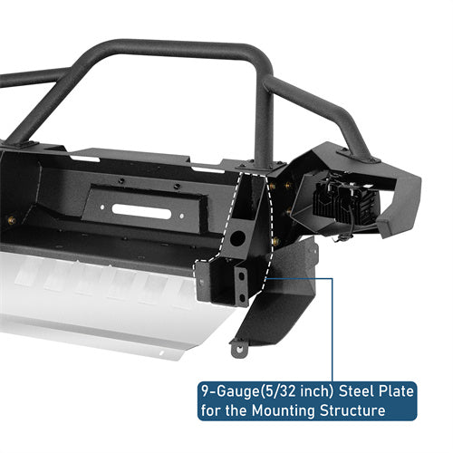 Road Trip Full-Width Front Bumper For 2005-2011 Toyota Tacoma - Ultralisk4x4-u4038-8