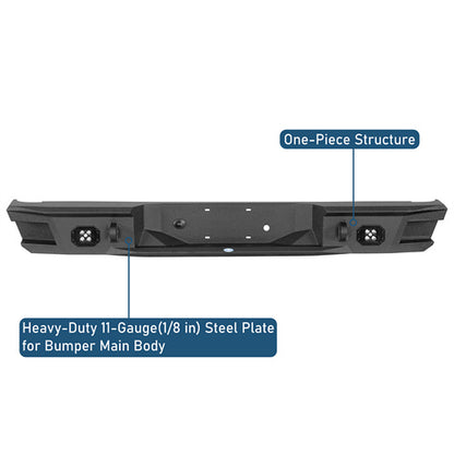 Road Trip Rear Bumper For 1992-1999 Chevy Suburban Tahoe/GMC Yukon - Ultralisk4x4-u7230-7