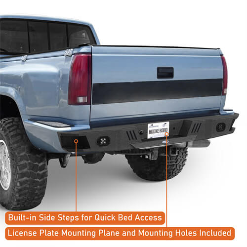 Road Trip Rear Bumper For 1988-1998 GMC Sierra 1500 2500 Sportside Models - Ultralisk4x4-u9300-5