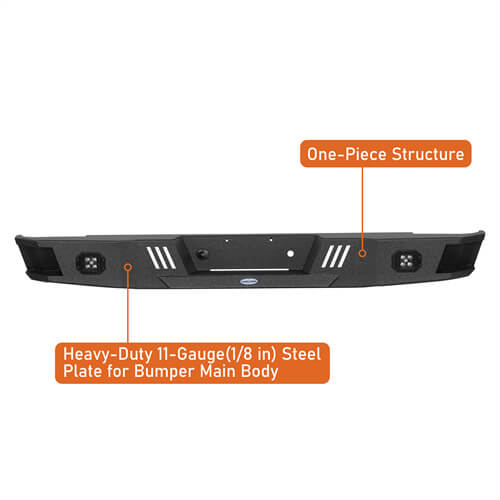 Road Trip Rear Bumper For 1988-1998 GMC Sierra 1500 2500 Sportside Models - Ultralisk4x4-u9300-7