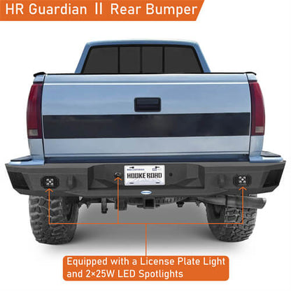 Road Trip Rear Bumper For 1988-1998 GMC Sierra 1500 2500 Sportside Models - Ultralisk4x4-lsg9301-4