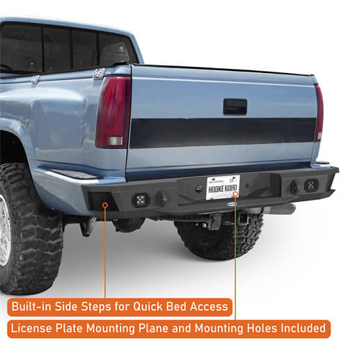 Road Trip Rear Bumper For 1988-1998 GMC Sierra 1500 2500 Sportside Models - Ultralisk4x4-lsg9301-6