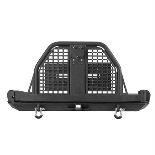 Road Trip Rear Bumper w/ Swing Out Tire Carrier & Foldable Table For 1984-2001 Jeep Cherokee XJ - Ultralisk4x4-u9030-4