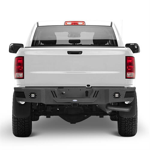 Road Trip Rear Bumper w/ LED White Floodlights For 2010-2018 Ram 2500 - Ultralisk4x4-u6400-2