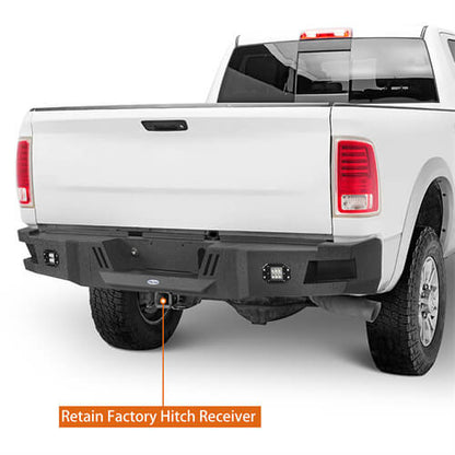 Road Trip Rear Bumper w/ LED White Floodlights For 2010-2018 Ram 2500 - Ultralisk4x4-u6400-5