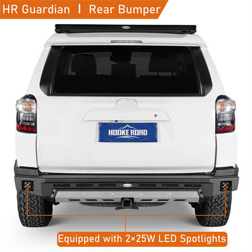 Road Trip Rear Bumper w/ LED Spotlights For 2010-2024 Toyota 4Runner - Ultralisk4x4-u9810s-5