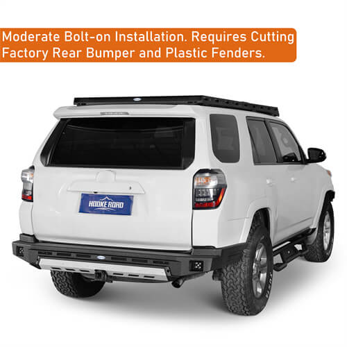 Road Trip Rear Bumper w/ LED Spotlights For 2010-2024 Toyota 4Runner - Ultralisk4x4-u9810s-8