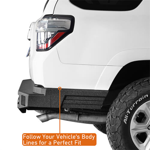 Road Trip Rear Bumper w/ LED Spotlights For 2010-2024 Toyota 4Runner - Ultralisk4x4-u9810s-9