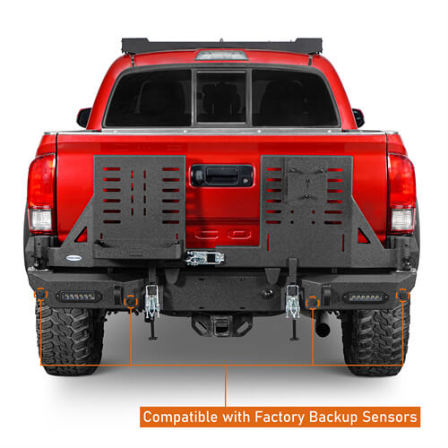 Road Trip Rear Bumper 2016-2023 Toyota Tacoma - Ultralisk4x4-u4215s-6