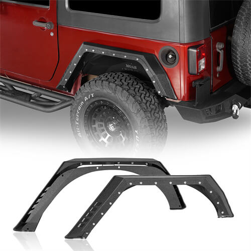 Road Trip Rear Fender Flares For 2007-2018 Jeep Wrangler JK 2-Door - Ultralisk4x4-u2105-1