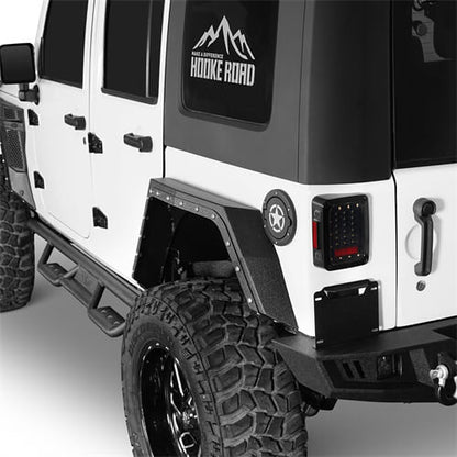 Road Trip Rear Fender Flares For 2007-2018 Jeep Wrangler JK 4-Door - Ultralisk4x4-u2104-2