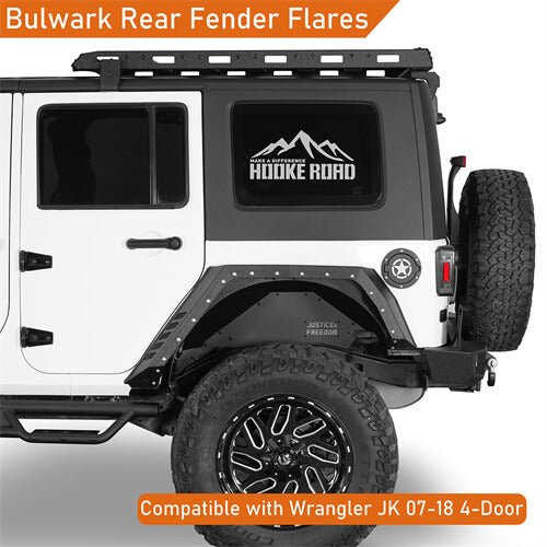 Road Trip Rear Fender Flares For 2007-2018 Jeep Wrangler JK 4-Door - Ultralisk4x4-u2104-4