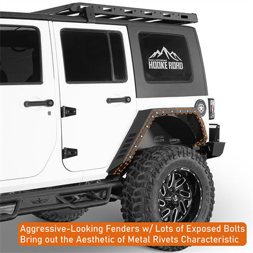 Road Trip Rear Fender Flares For 2007-2018 Jeep Wrangler JK 4-Door - Ultralisk4x4-u2104-6