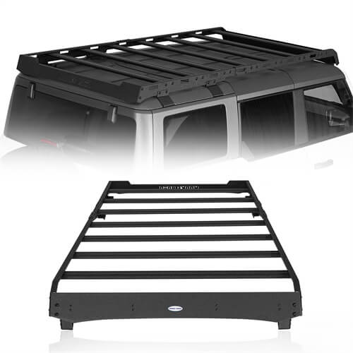 Road Trip Roof Rack For 2021-2023 Ford Bronco 4-Door Hardtop - Ultralisk4x4-u8524-1