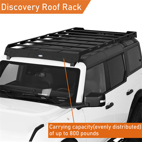 Road Trip Roof Rack For 2021-2023 Ford Bronco 4-Door Hardtop - Ultralisk4x4-u8524-5