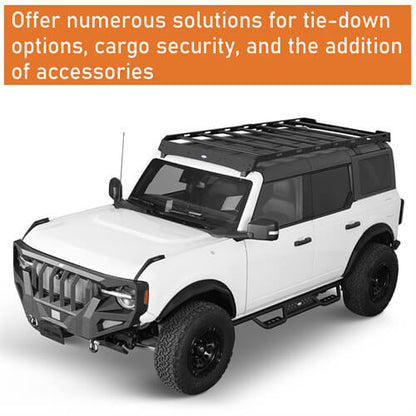 Road Trip Roof Rack For 2021-2023 Ford Bronco 4-Door Hardtop - Ultralisk4x4-u8524-6