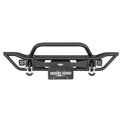 Road Trip Tubular Front Bumper w/ LED Spotlights For 1997-2006 Jeep Wrangler TJ - Ultralisk4x4