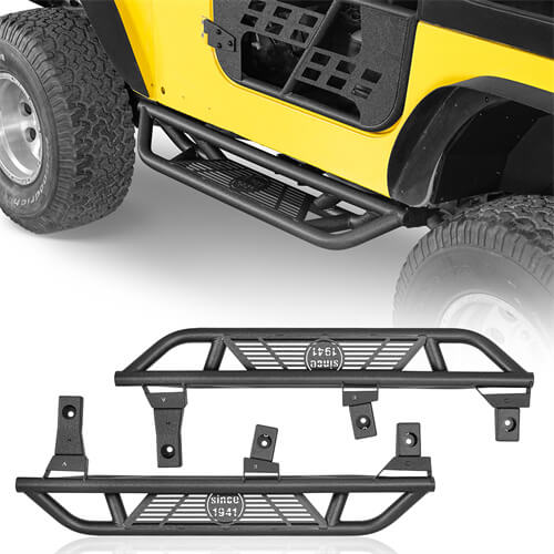 Road Trip Tubular Side Step Bars For 1997-2006 Jeep Wrangler TJ - Ultralisk4x4-u1036s-1