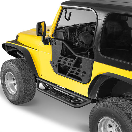 Road Trip Tubular Side Step Bars For 1997-2006 Jeep Wrangler TJ - Ultralisk4x4-u1036s-3