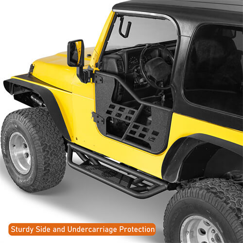 Road Trip Tubular Side Step Bars For 1997-2006 Jeep Wrangler TJ - Ultralisk4x4