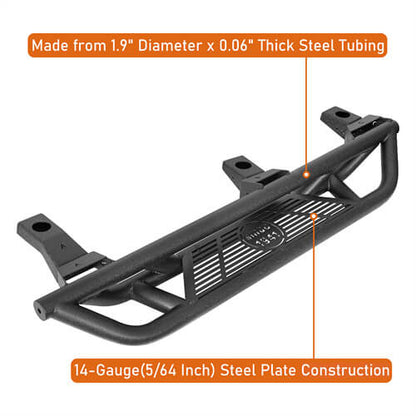 Road Trip Tubular Side Step Bars For 1997-2006 Jeep Wrangler TJ - Ultralisk4x4