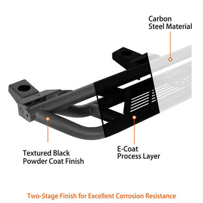 Road Trip Tubular Side Step Bars For 1997-2006 Jeep Wrangler TJ - Ultralisk4x4