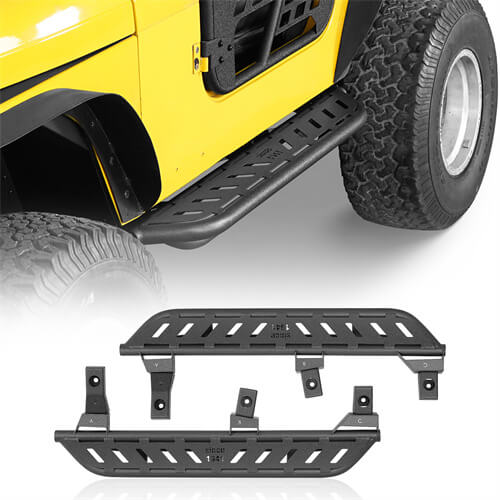 Road Trip Tubular Side Step Bars For 1997-2006 Jeep Wrangler TJ - Ultralisk4x4-u1037s-1