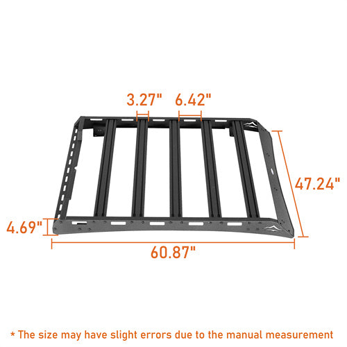 Road Trip Versatile Roof Rack For 2015-2022 with Chevy Colorado GMC Canyon Crew Cab - Ultralisk4x4