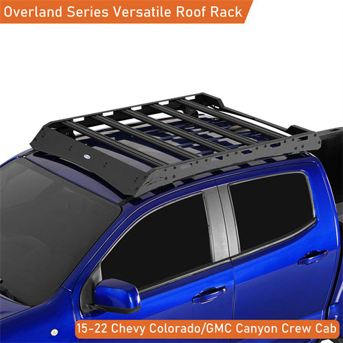 Road Trip Versatile Roof Rack For 2015-2022 with Chevy Colorado GMC Canyon Crew Cab - Ultralisk4x4