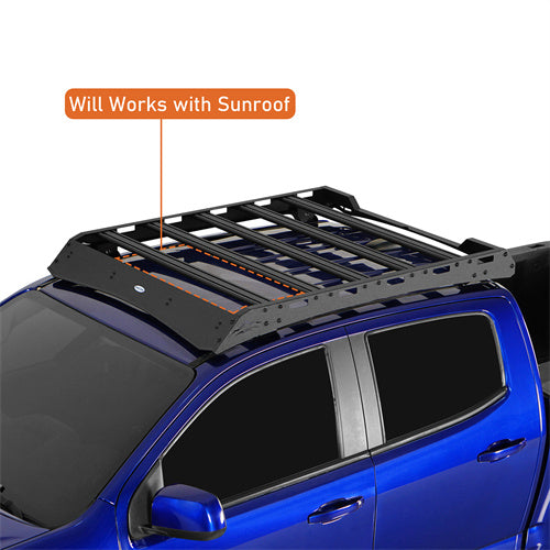 Road Trip Versatile Roof Rack For 2015-2022 with Chevy Colorado GMC Canyon Crew Cab - Ultralisk4x4