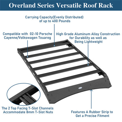 Road Trip Versatile Roof Rack For 2003-2010 Porsche Cayenne Volkswagen Touareg - u7200-9